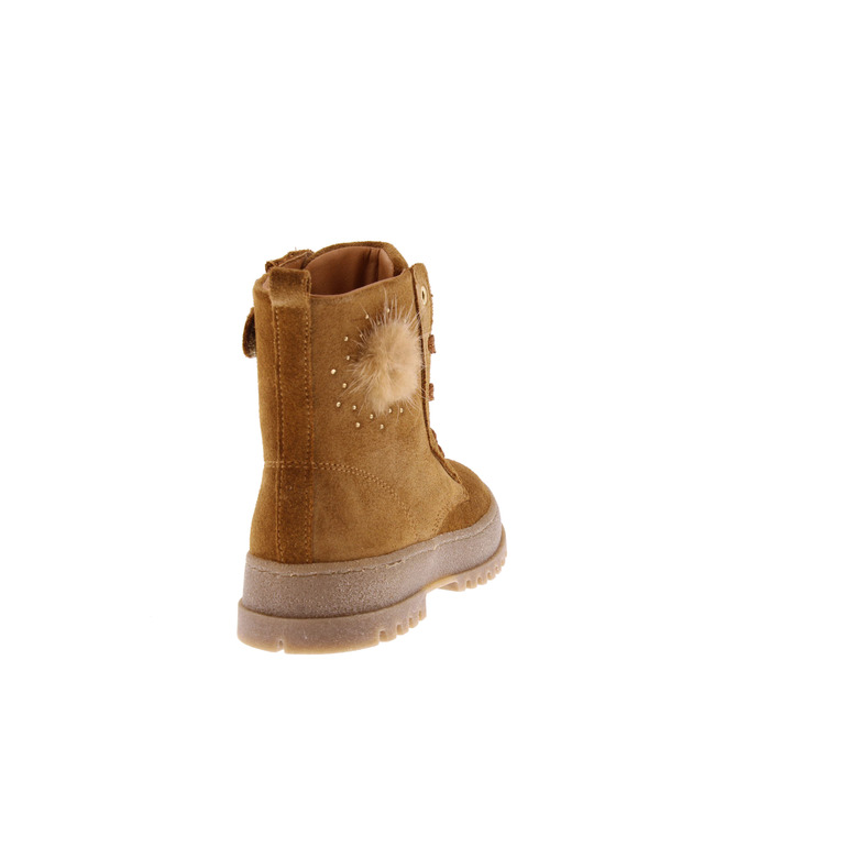 Innocent Shoes Meisjes bottes à lacets cognac 4