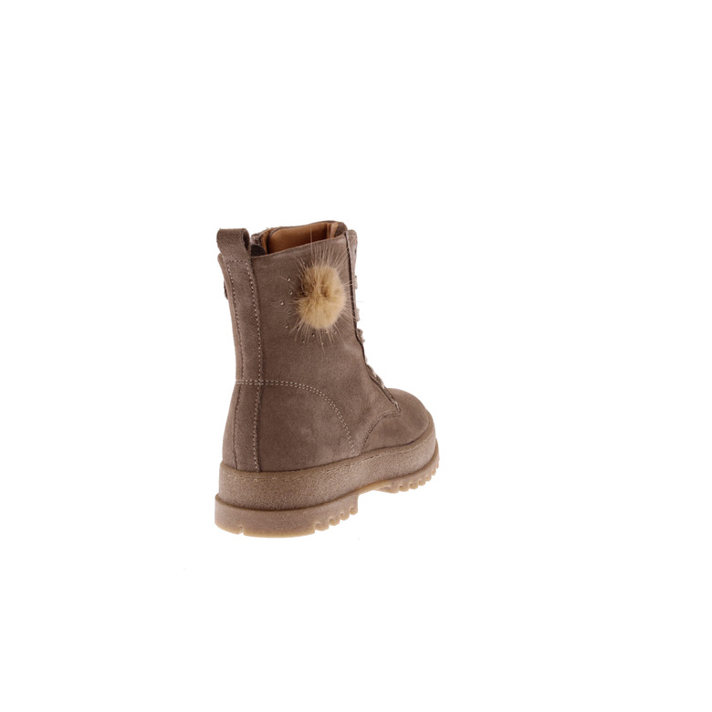 Innocent Shoes Meisjes bottes à lacets taupe 4