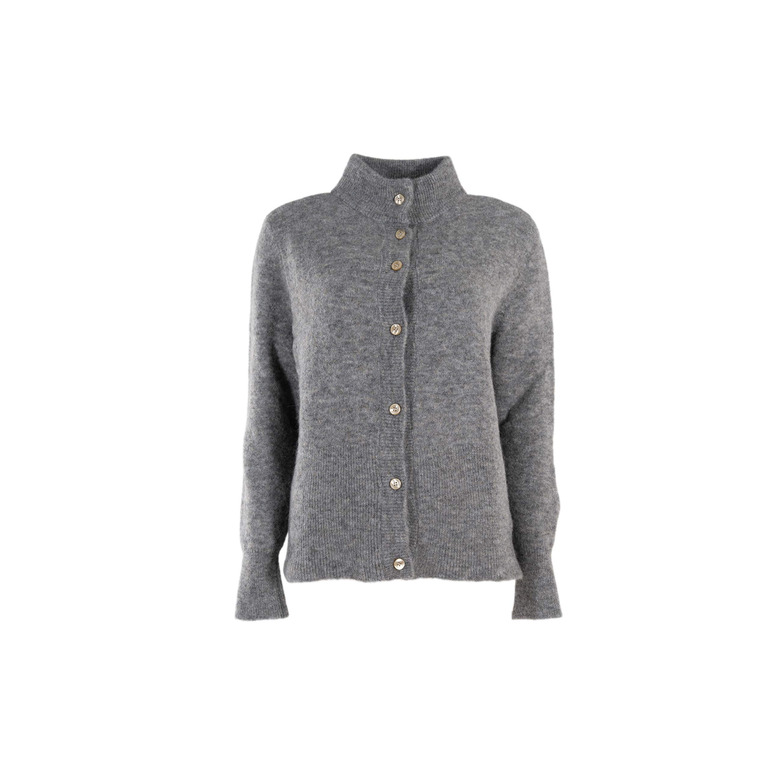Sibin Linnebjerg strickjacke grau 1
