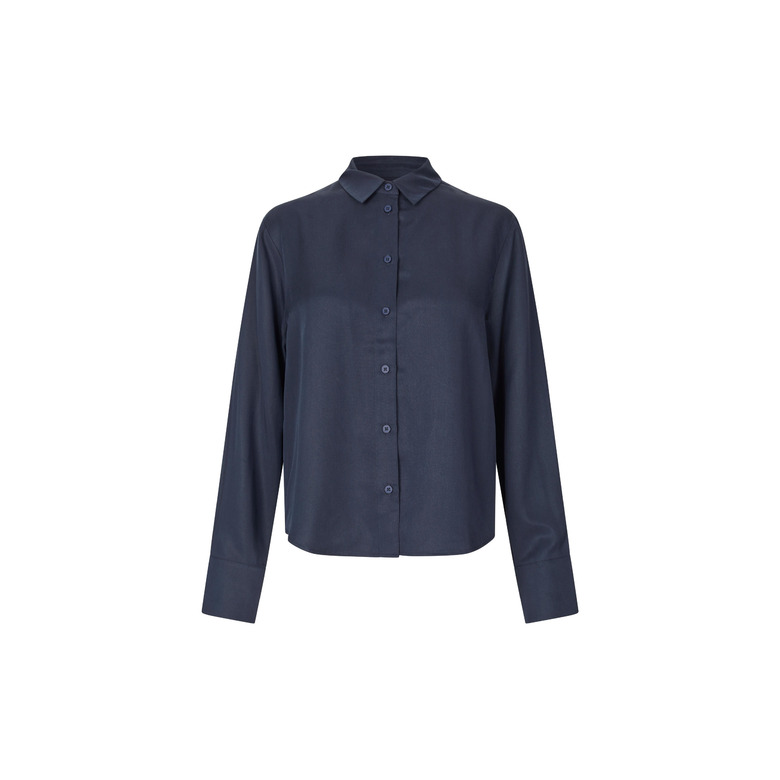 SamsØe SamsØe bluse blau 1