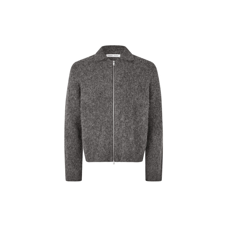 SamsØe SamsØe strickjacke grau 1