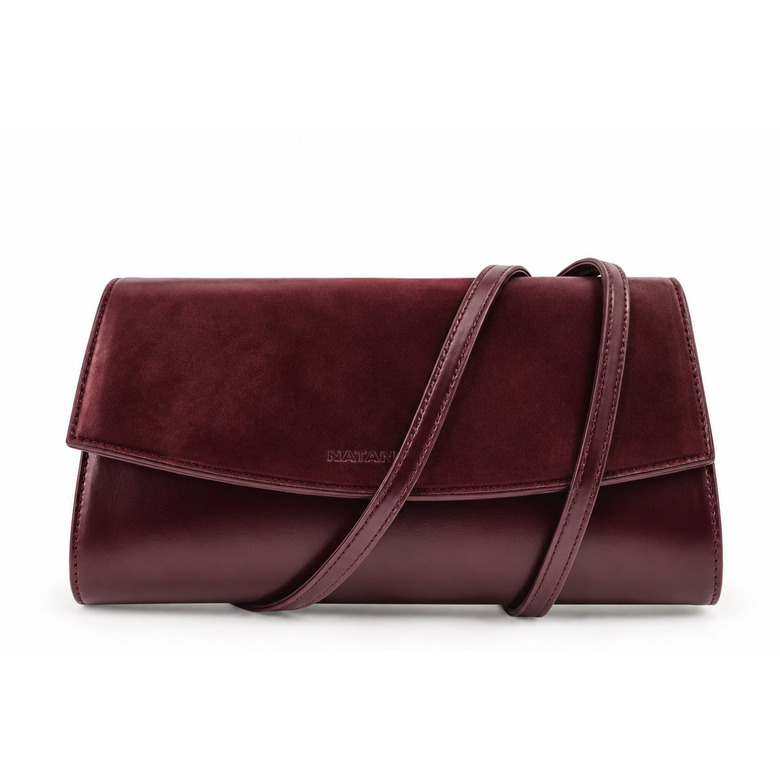 Natan clutch bordeaux 1