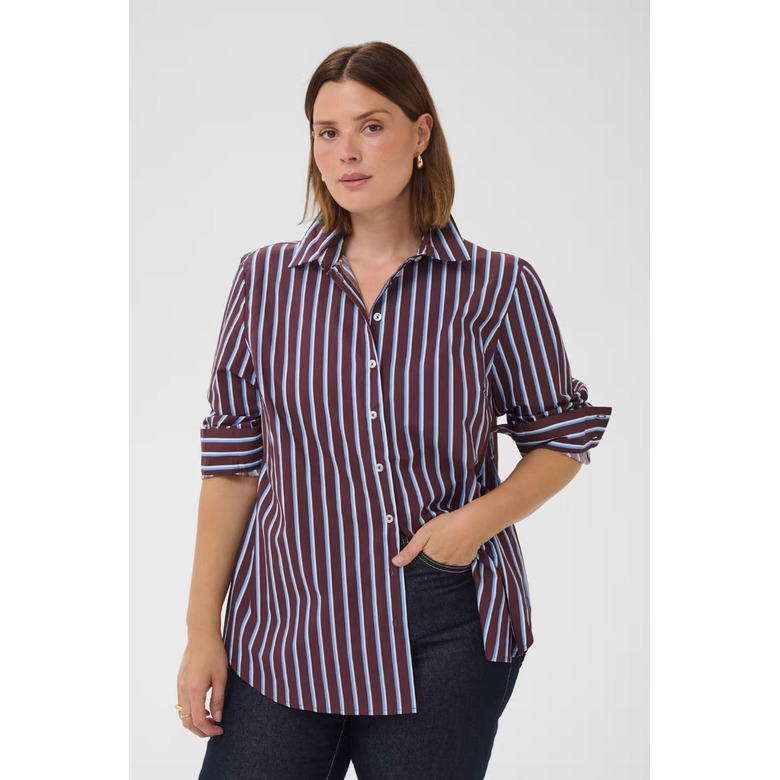 Kaffe Curve bluse bordeaux 2