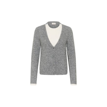 Kaffe strickjacke grau