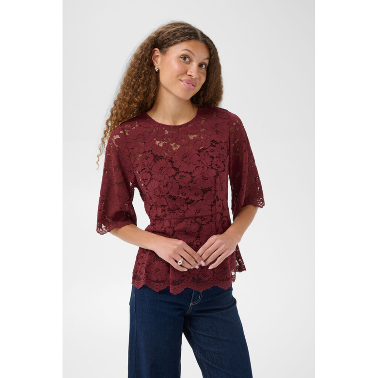 Kaffe bluse bordeaux 2