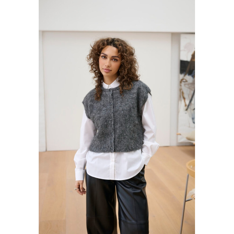 Kaffe strickjacke grau 2