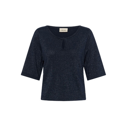 Cream blouse blue