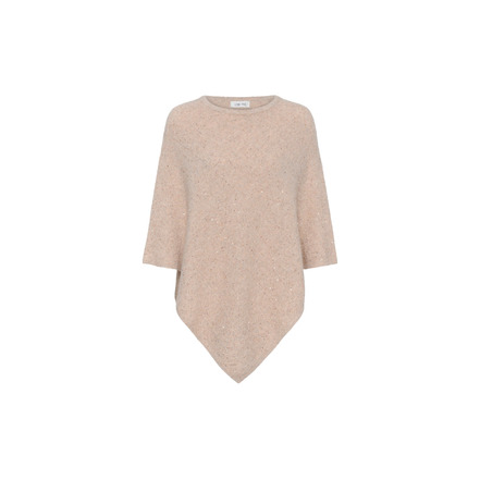 Cream poncho beige