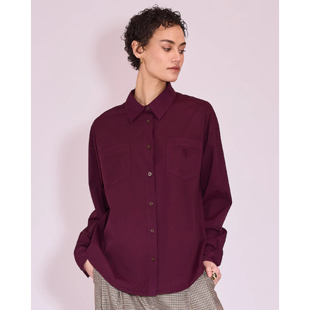 Nathalie Vleeschouwer bluse bordeaux