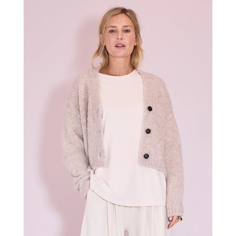 Nathalie Vleeschouwer strickjacke beige 2