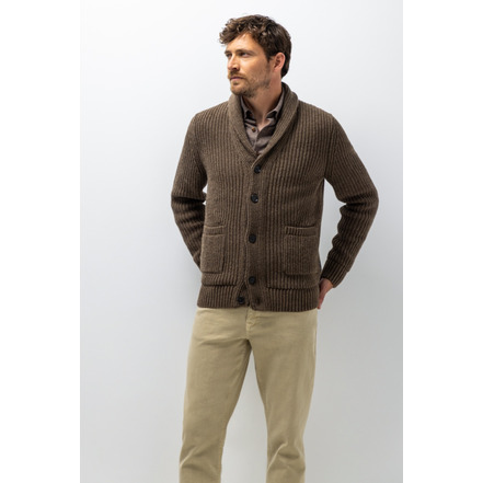 State Of Art cardigan bruin
