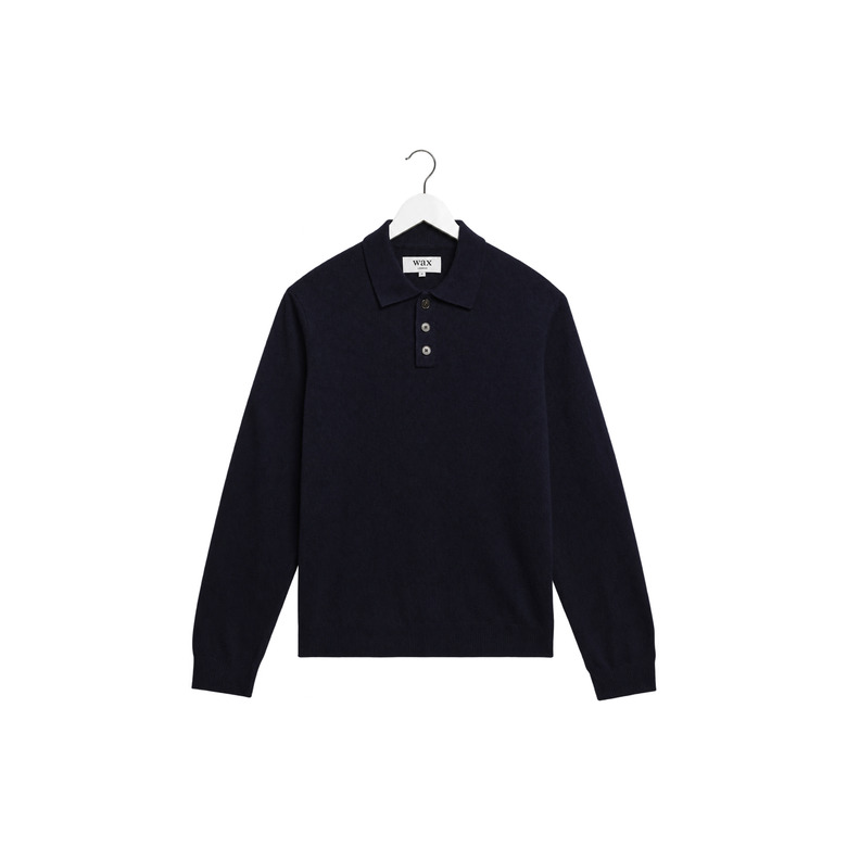 Wax London polo blau 1