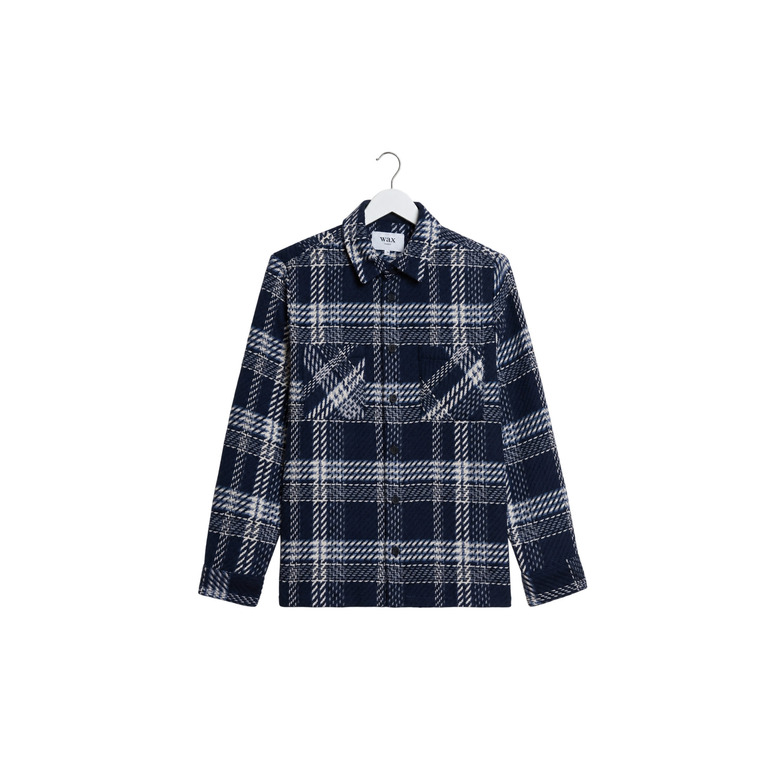Wax London hemd blauw 1
