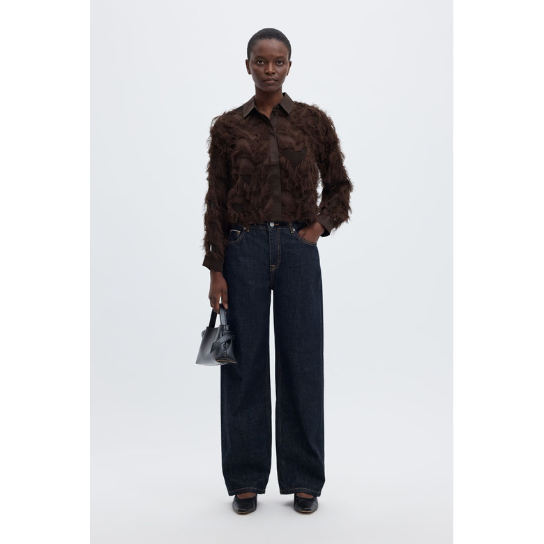Selected Femme blouse brown 2