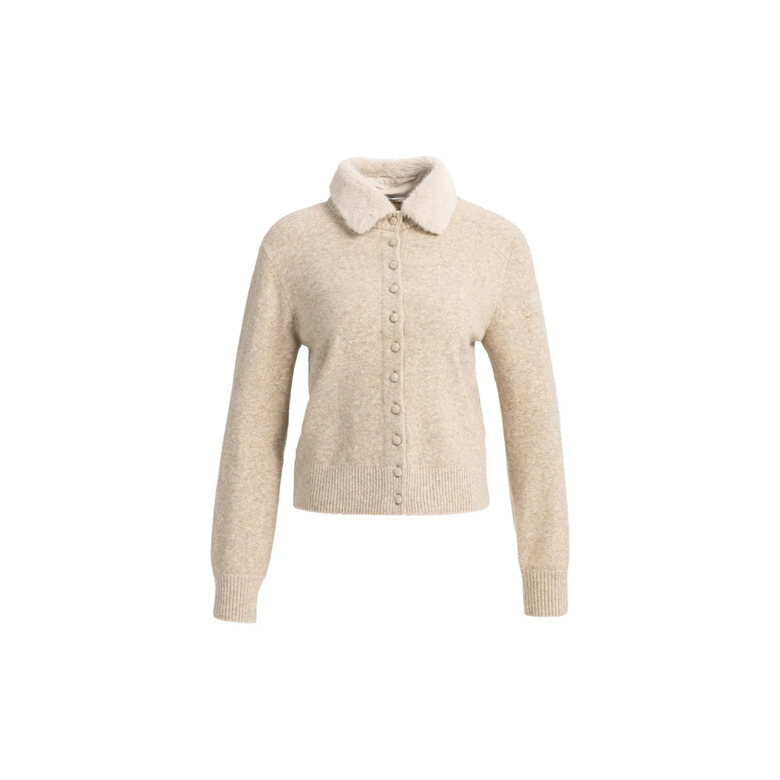 Yaya strickjacke beige 1