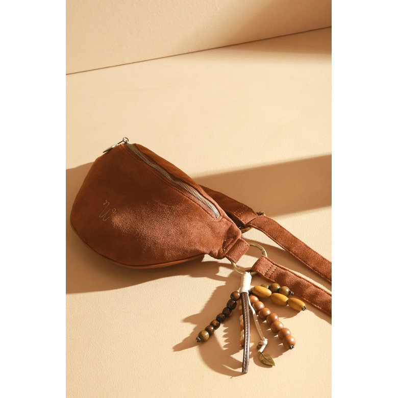 Woomen Vegan sac banane camel 4