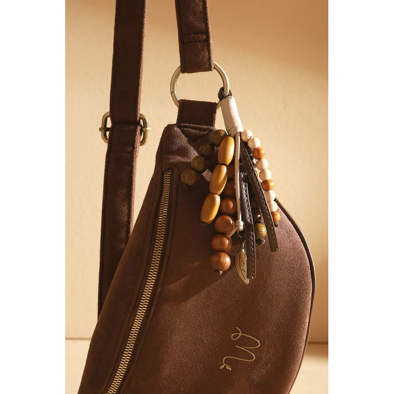 Woomen Vegan sac banane brun 2