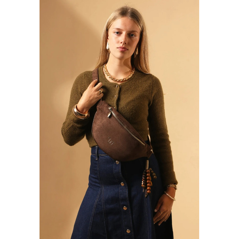 Woomen Vegan sac banane brun 3