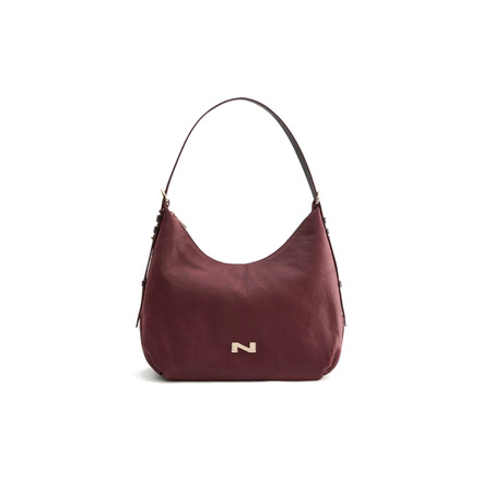 Nathan-baume sac porté épaule bordeaux