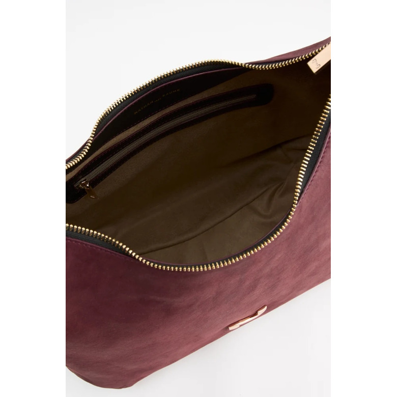Nathan-baume sac porté épaule bordeaux 4