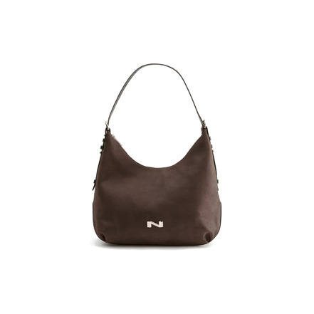Nathan-baume sac porté épaule taupe