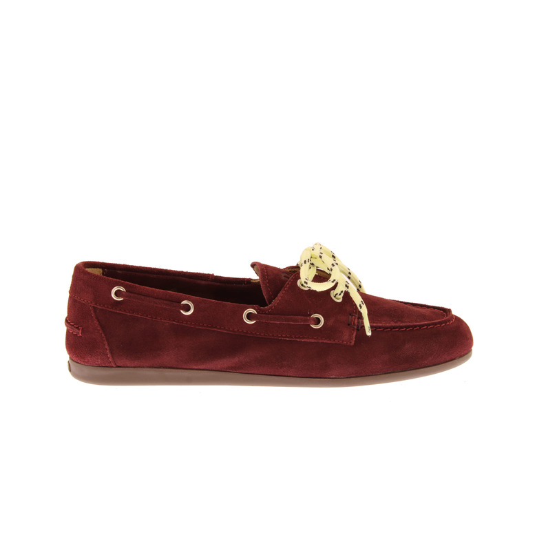 Posa chaussures bateau bordeaux 1