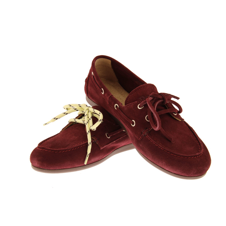 Posa chaussures bateau bordeaux 3