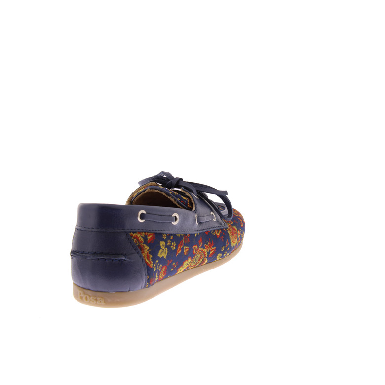 Posa chaussures bateau bleu 4