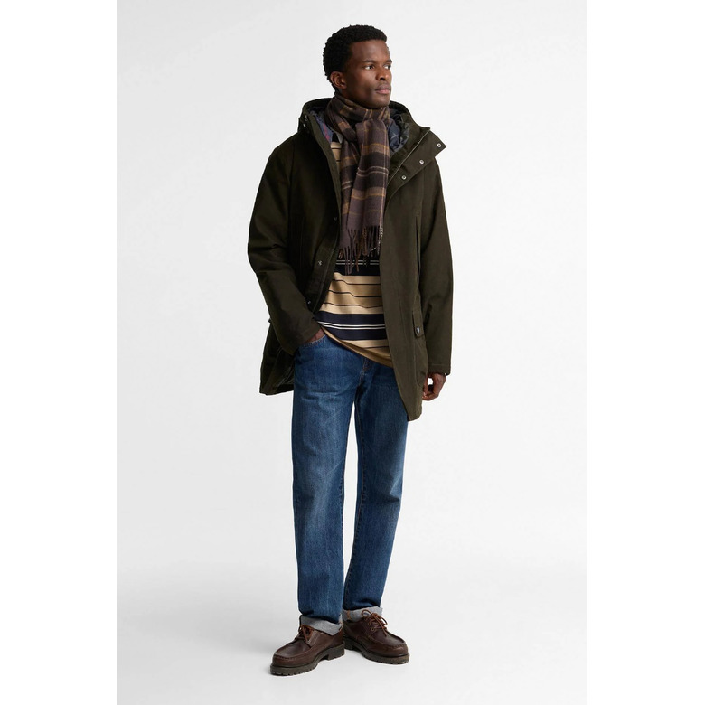 Barbour echarpe brun 3