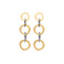 Les Cordes boucles d'oreilles or
