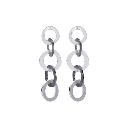 Les Cordes oorbellen zilver
