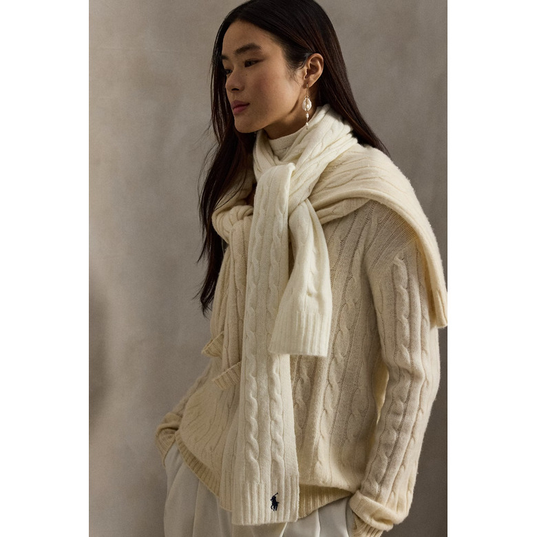 Ralph Lauren sjaal ecru 2