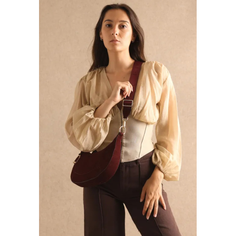 Etrier shoulder bag bordeaux 4