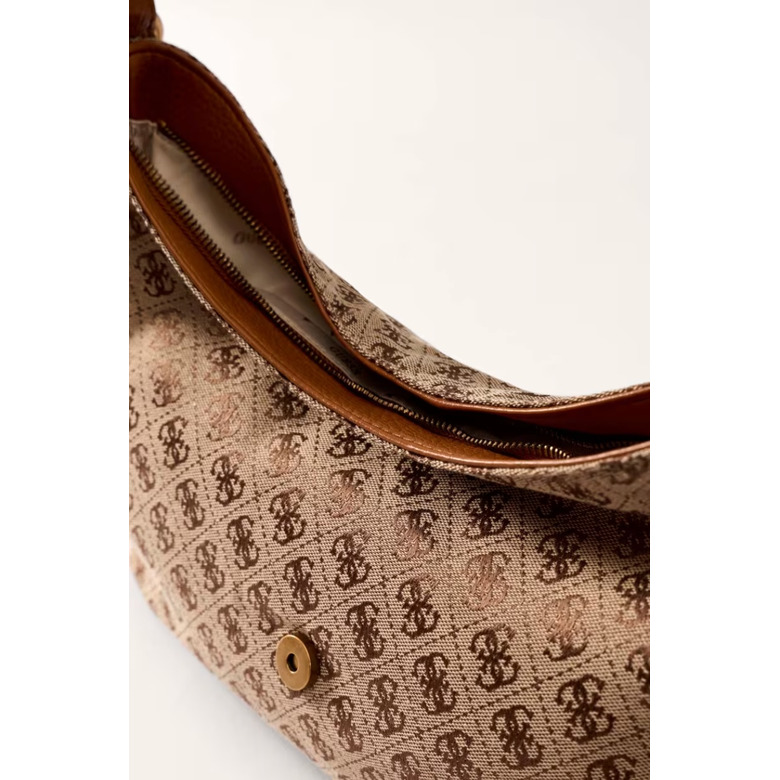 Guess shoulder bag cognac 4