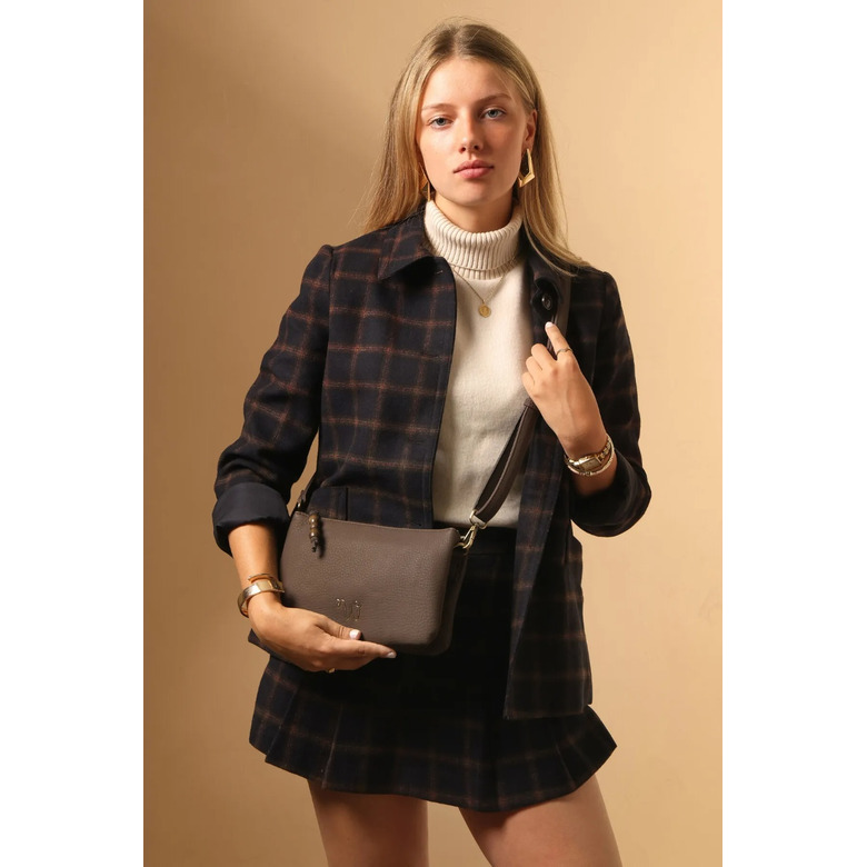 Woomen Vegan crossbody bruin 5