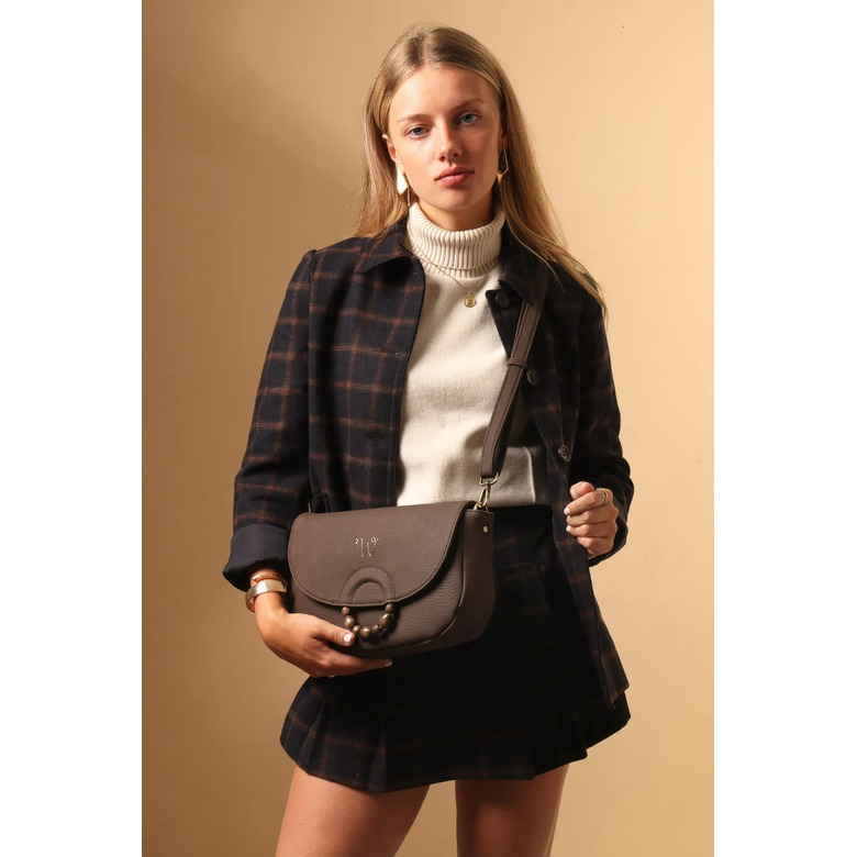 Woomen Vegan crossbody bruin 5