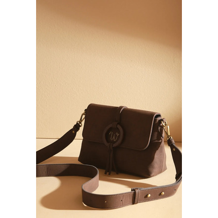 Woomen Vegan crossbody bruin
