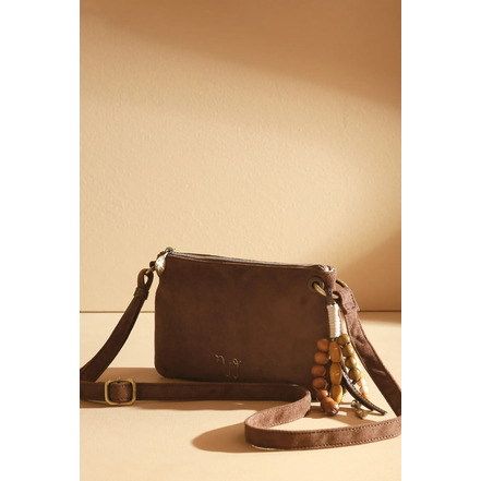 Woomen Vegan crossbody bruin