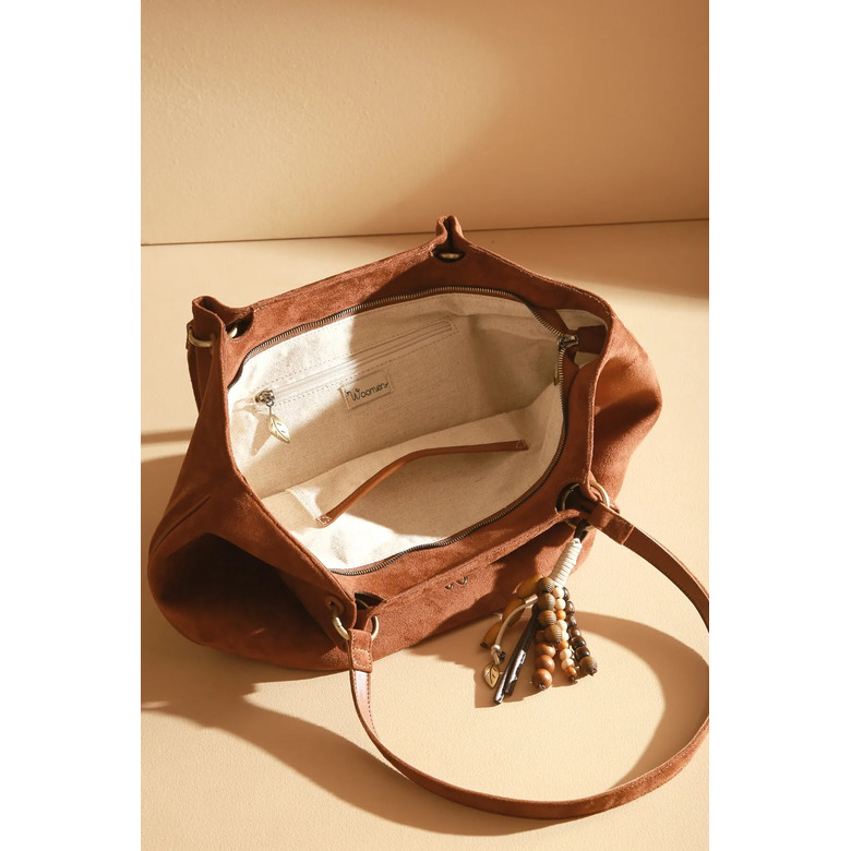 Woomen Vegan shopper camel 4