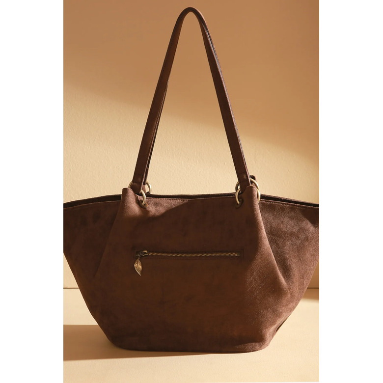 Woomen Vegan shopper bruin 3