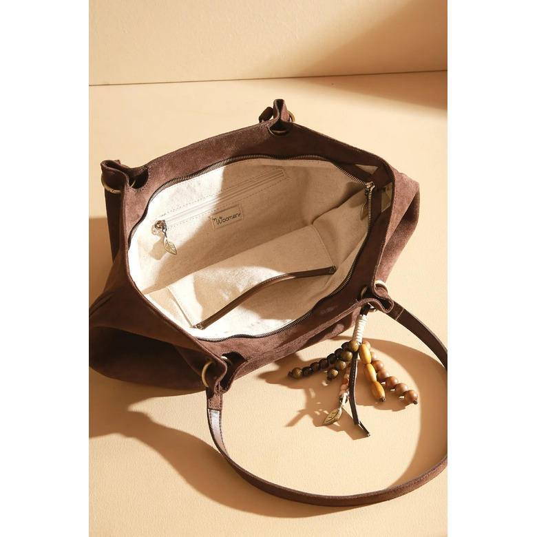 Woomen Vegan shopper bruin 4