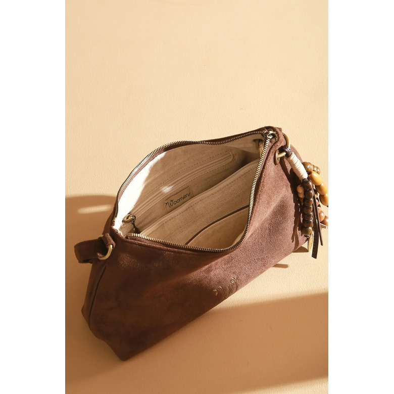 Woomen Vegan crossbody bruin 5