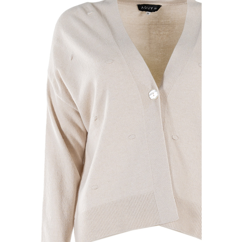 Agua cardigan ecru 2