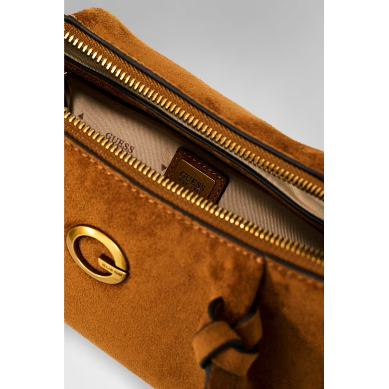 Guess shoulder bag cognac 4