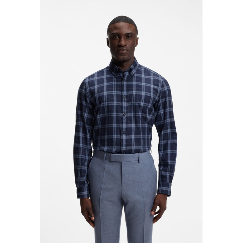 Boss hemd blauw 2