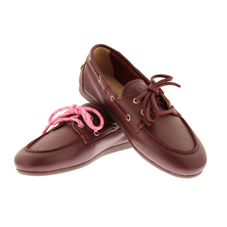 Posa chaussures bateau bordeaux 3