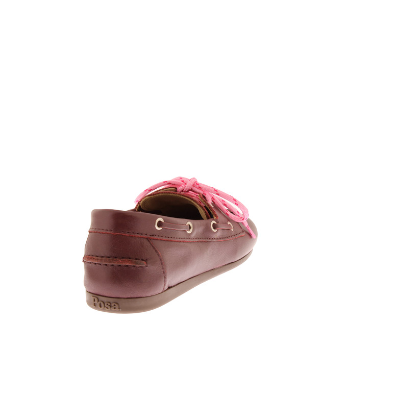 Posa chaussures bateau bordeaux 4