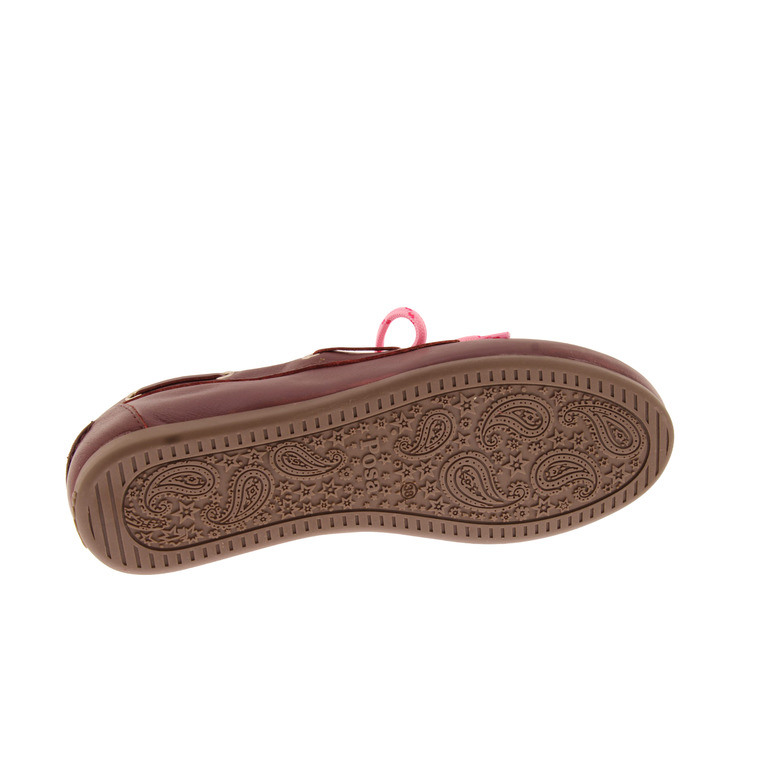 Posa chaussures bateau bordeaux 5