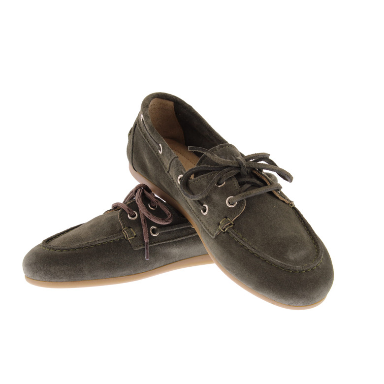 Posa chaussures bateau vert 3