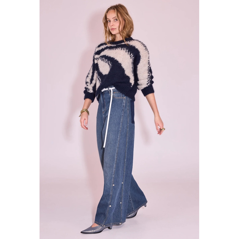 Nathalie Vleeschouwer pullover blau 2